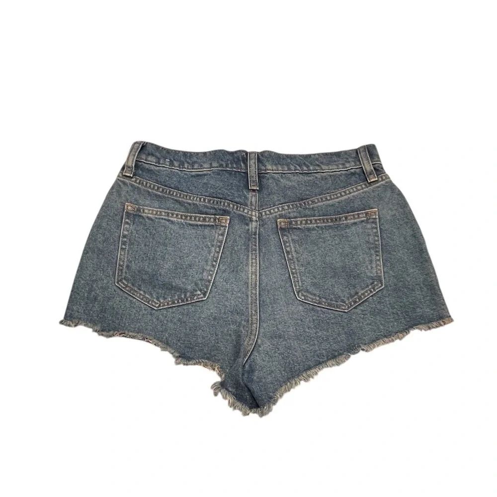 Victoria's Secret Pink Cutoff Denim Shorts Women's Size 8 Y2K High Rise Festival